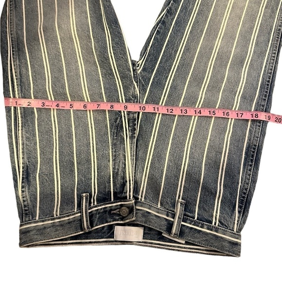 Boyish Jeans Pinstriped Blue Cotton Kirby Casual Straight Leg Denim Size 27 - Picture 10 of 10